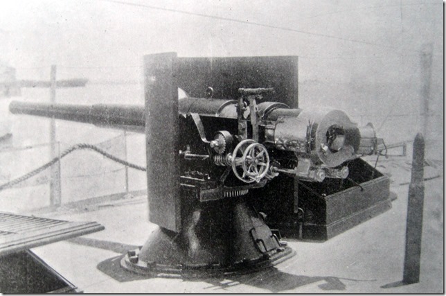 Cañonero de 1a VERACRUZ - Cañón de popa a estribor de 40 y 50 calibres tiro rápido sistema Bethlehem Cañonero de 1a VERACRUZ - Cañón de popa a estribor de 40 y 50 calibres tiro rápido sistema Bethlehem